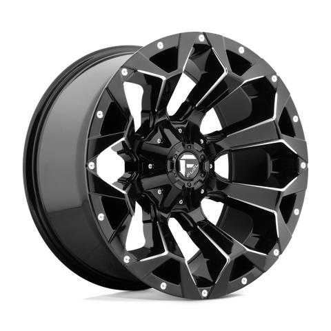 Fuel Assault D576 Gloss Black Milled