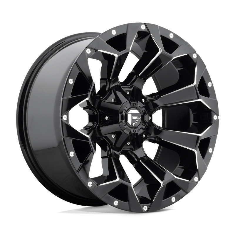 Fuel Assault D576 Gloss Black Milled