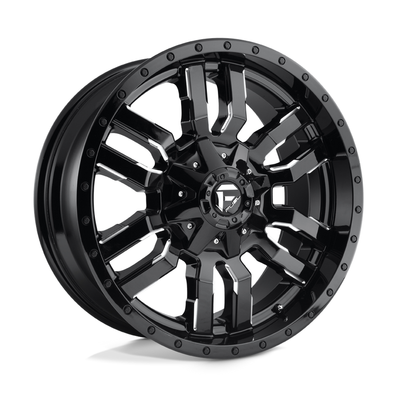Fuel Sledge D595 Gloss Black Milled