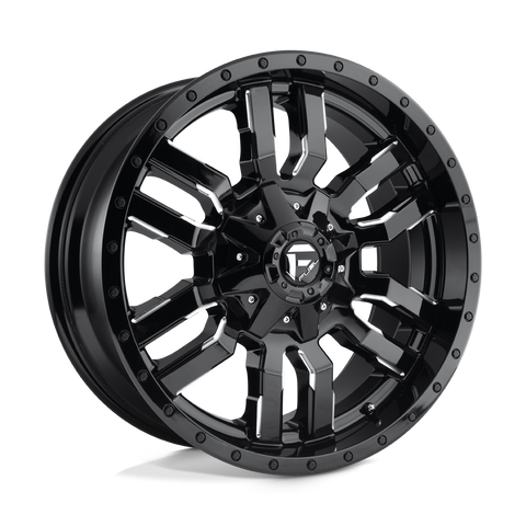 Fuel Sledge D595 Gloss Black Milled