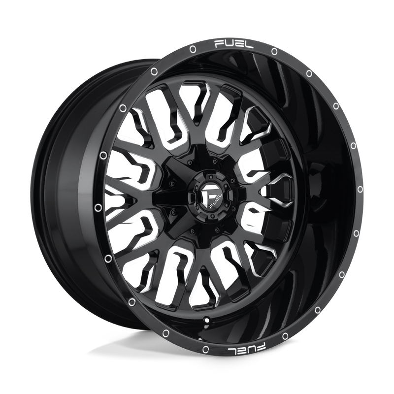 Fuel Stroke D611 Gloss Black Milled