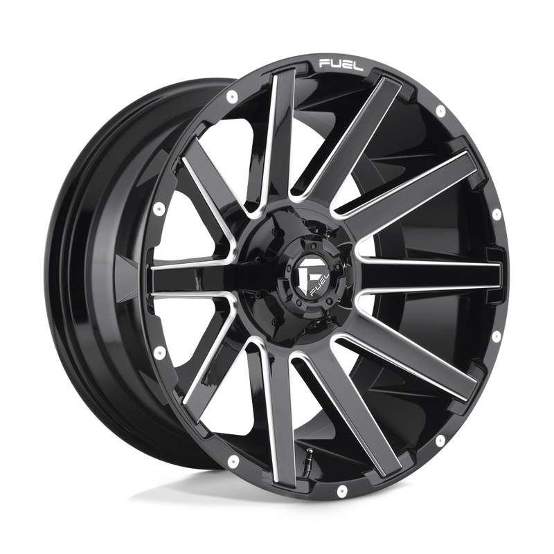 Fuel Contra D615 Gloss Black Milled