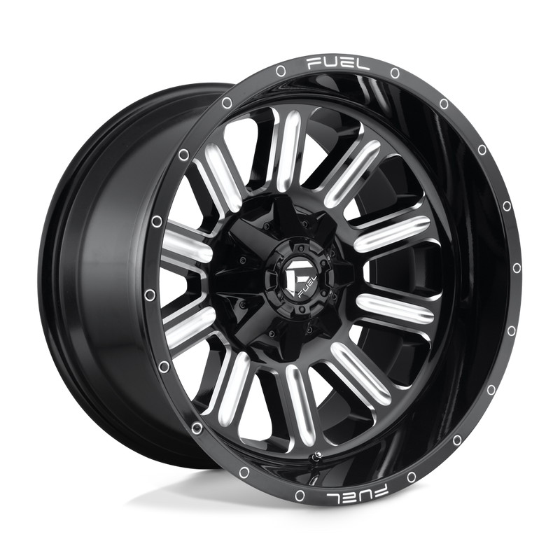 Fuel Hardline D620 20x9 6x135/6x139.7 +2mm Gloss Black Milled