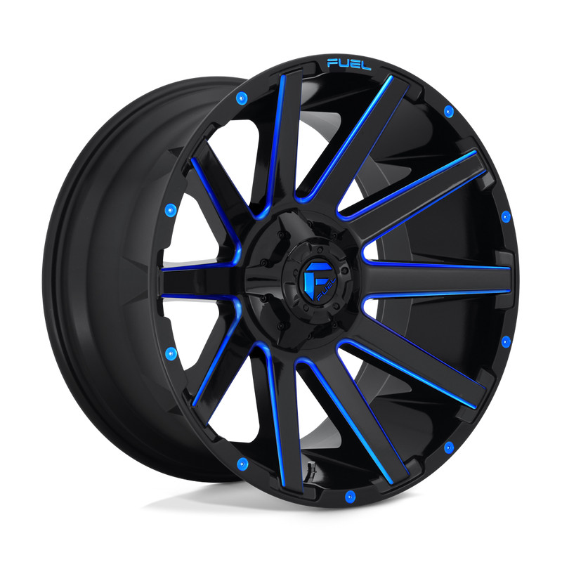 Fuel Contra D644 20x9 6x135/6x139.7 +2mm Gloss Black Blue Tinted Clear