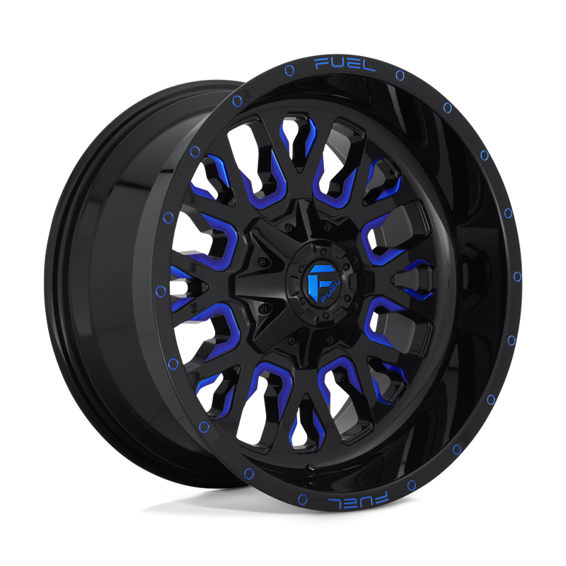Fuel Stroke D645 Gloss Black Blue Tinted Clear