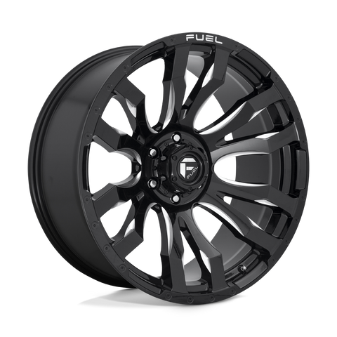 Fuel Blitz D673 Gloss Black Milled