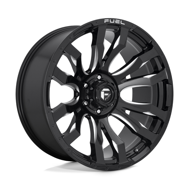 Fuel Blitz D673 Gloss Black Milled