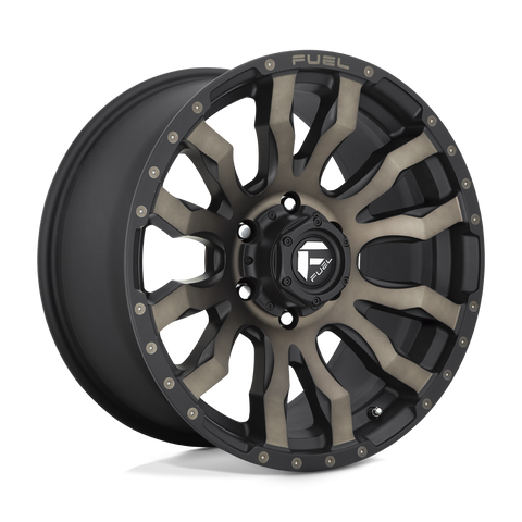 Fuel Blitz D674 20x9 6x139.7 +1mm Matte Black Double Dark Tint