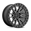 Fuel Rebel D680 18x9 6x139.7 +20mm Matte Gunmetal Black Bead Ring