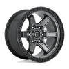 Fuel Kicker D698 17x9 6x139.7 +1mm Matte Gunmetal Black Bead Ring
