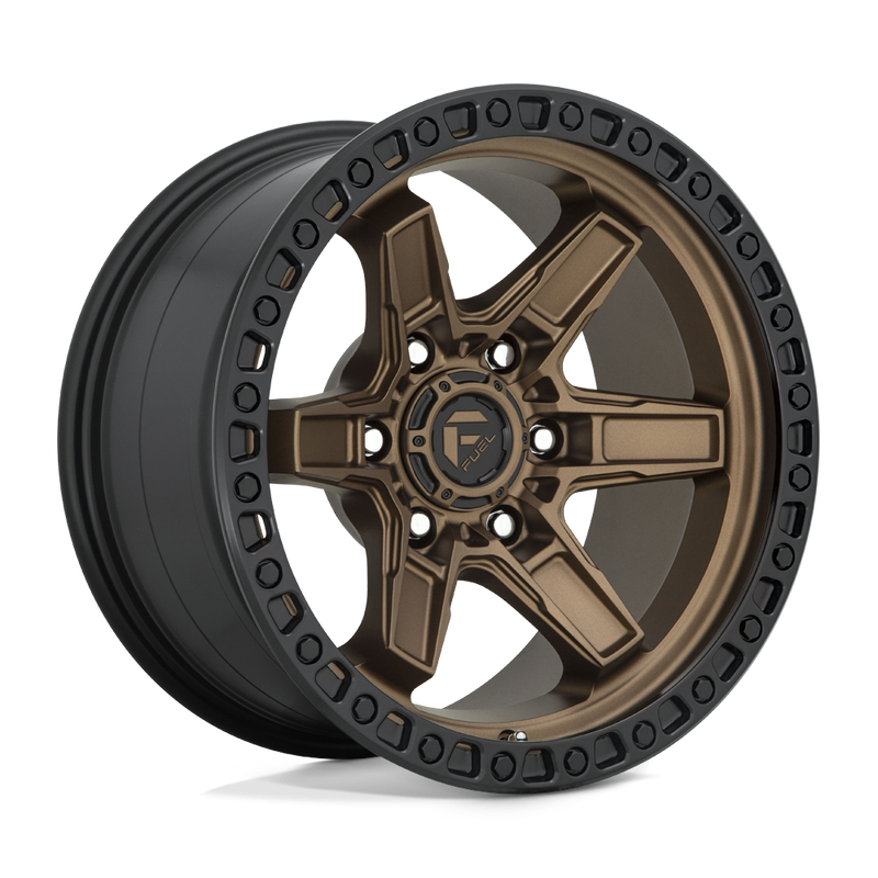 Fuel Kicker D699 17x9 6x139.7 +1mm Matte Bronze Black Bead Ring