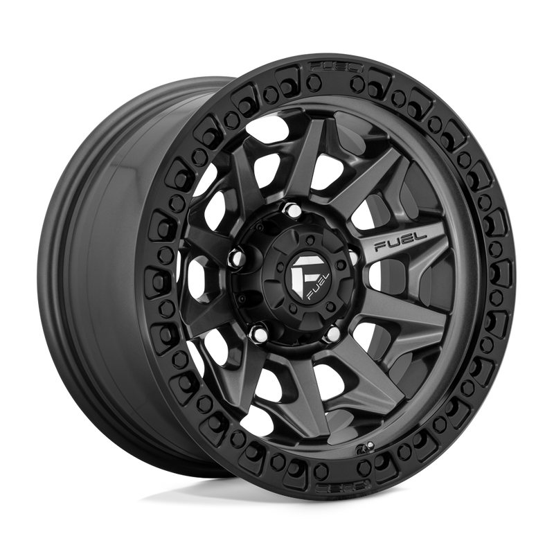 Fuel Covert D716 Matte Gunmetal Black Bead Ring