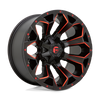 Fuel Assault D787 17x8.5 5x114.3/5x127 +14mm Matte Black Red Milled