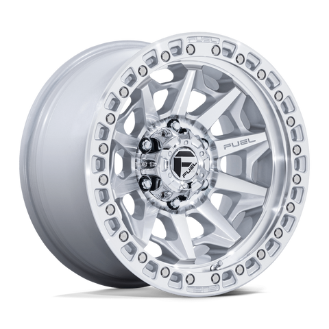 Fuel Covert D883 17x9 6x139.7 +1mm Silver Machined Face