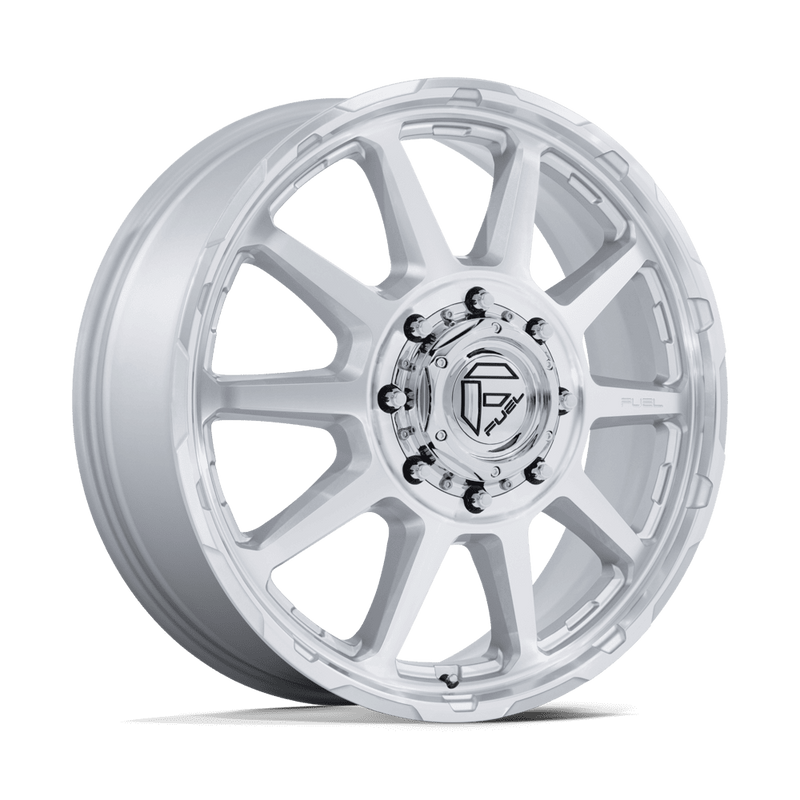 Fuel Circuit Dually D912 Gloss Silver Machined Face