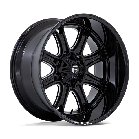 Fuel Darkstar 22x9 8x170 +1mm Gloss Black Milled