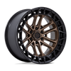 Fuel Celsius FC874 17x9 6x139.7 +1mm Matte Bronze Black Lip