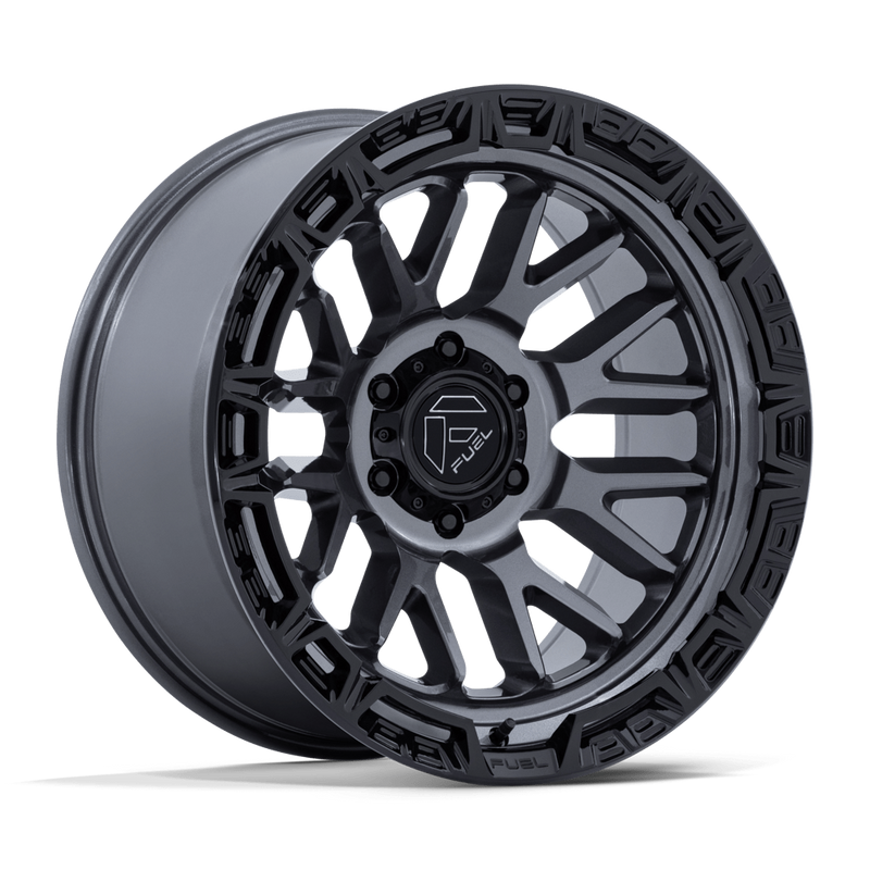 Fuel Rail FC890 17x9 6x139.7 -12mm Gloss Gunmetal Black Lip