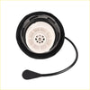 Black plastic fuel cap with white vented center and attached tether for jeep wrangler jk tj 2003–2018