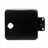 Black rectangular fuel door cover lock for Mitsubishi l200 Delica Pajero 1985-1995 with circular hole and mounting bracket