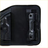 Back side of black plastic fuel door cover with metallic hinge for Toyota Hilux RN80 N90 N100 Mighty-X 1988-1997