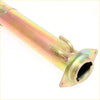 Shiny metallic fuel filler neck set for nissan datsun 620 utility 1972-1979 with flanged end and iridescent finish
