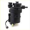 Black plastic fuel filter assembly with ribbed body and electrical wire for Toyota Hilux KUN26 2004-2016