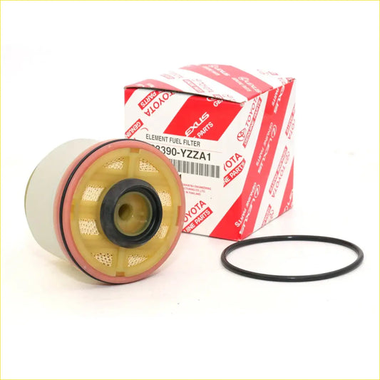 Fuel filter for toyota hilux sr 2004-2016 with beige and black toyota element model 0390-yzza1 components
