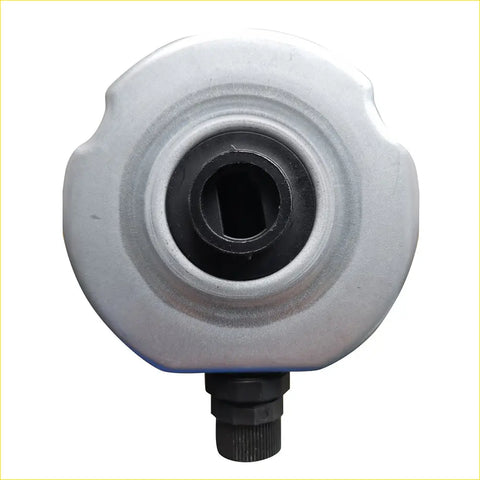 Silver metallic air impact wrench head with hex socket and black threaded shaft for nissan navara fuel filter use