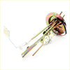 Metallic fuel gauge sending unit for nissan datsun d21 with brass body black wiring and white plastic parts