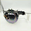 Shiny metallic fuel gauge sending unit for Nissan Datsun Navara with three rods and wires measured by digital caliper