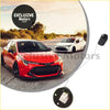 Black car key fob with silver wire and circular base for fuel gauge sending unit on toyota hilux 4wd 1997-2006