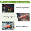Orange fuel pump nozzle fuel injector 1 x no 23209-21100 for toyota ractis 15 2010-2016 shown from back side