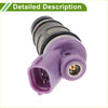 Fuel injector 2.4l for toyota previa dx le 1991-1995 purple plastic injector with black rubber seals and metal components
