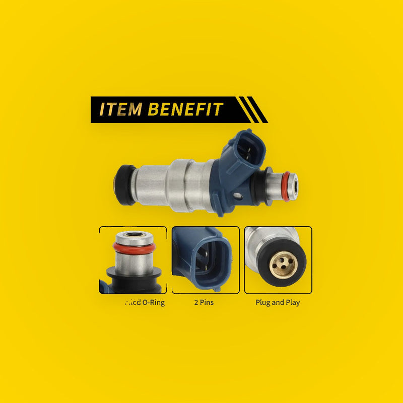 Fuel Injector 4 Holes for Toyota Tacoma (1995-2001) 1 x Blue