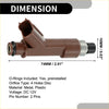 Brown and silver fuel injector with plastic housing and metal parts for toyota 4runner 2004-2009 4.7l