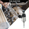 Silver fuel injector with black plastic parts and threaded metal tip for toyota avalon 2019-2021 3.5l unit