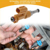 Tan plastic and metal fuel injector with blue electrical connector for toyota avalon limited touring 2000-2004