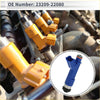 Blue fuel injector with black and silver metallic ends for toyota matrix xrs 1.8 2004-2006 use