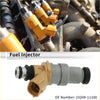 Yellow and gray fuel injector with black rubber seals for toyota paseo 15l 1992-1995 khaki injector