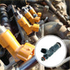 Fuel injector for toyota prius 1.5l 2001-2009 with black body red o-ring and metallic threaded end