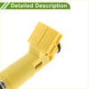 Yellow plastic fuel injector connector with black rubber o-ring for toyota rav4 base 2.0 2001-2003 back side view