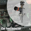 Silver metallic fuel injector with black plastic connector and orange ring for toyota rav4 1az-fse and 2az-fxe engines