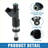 Black and silver fuel injector with durable rubber o-ring and two-pin plug for Toyota Tacoma 2.7L 2005-2016