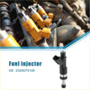 Black and silver fuel injector with molded plastic housing and oe number 2325075100 for toyota tacoma 2.7l 2005-2016