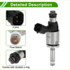 Fuel injector for toyota tacoma 3.5l 2015-2018 with silver metal body black plastic connectors and durable o-ring