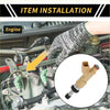 Tan-colored fuel injector nozzle with black rubber seal and metallic tip for toyota tundra 2002-2014 close-up installation