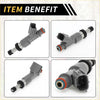 Gray plastic fuel injector nozzle with metallic parts and red orange seals for toyota tacoma 2005-2014 12 holes