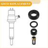 Black and brass fuel injector with black nbr rubber seals for toyota l4 1.8l fuel injector seal o ring set