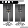 Black and silver high-performance fuel injector spray nozzle with two-hole disc design for leak-free operation on toyota tacoma 1995-1999
